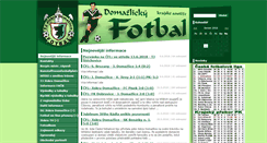 Desktop Screenshot of fotbal.domazlice.cz