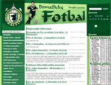 Tablet Screenshot of fotbal.domazlice.cz
